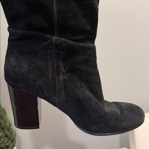 Sam Edelman Knee High Suede Black Boots 8.5 - Picture 5 of 6